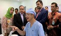 Sina telesurgery robot was installed and launched with the presence of the Vice-President of Science